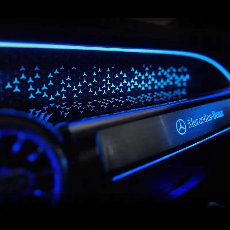 星空面板皮革汽车内饰有机硅全硅透光皮革